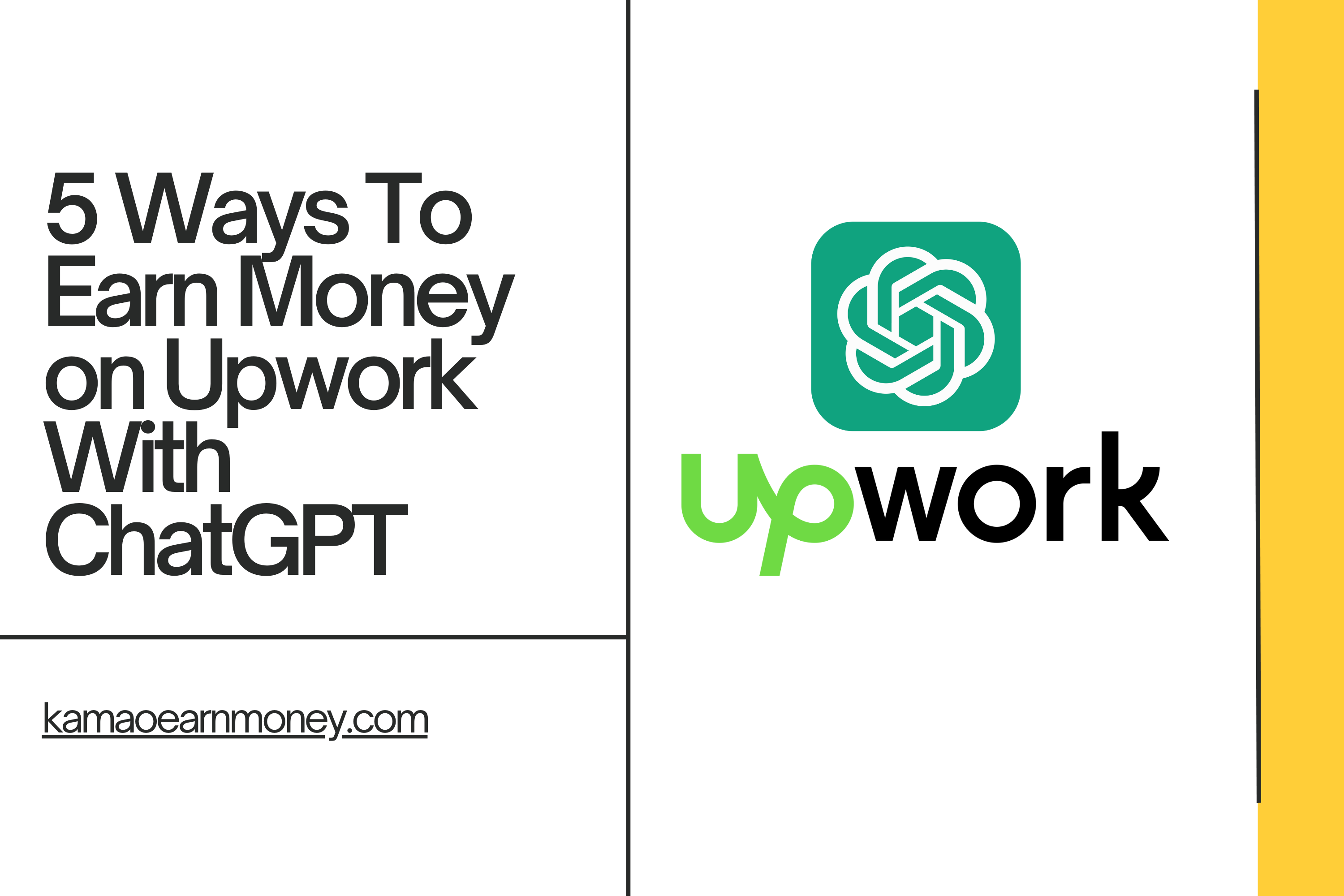 5 Ways To Earn Money on Upwork With ChatGPT